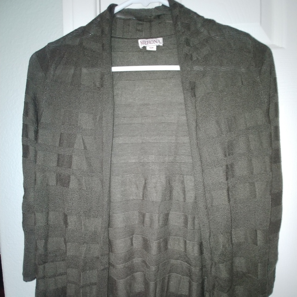 Green sheer cardigan